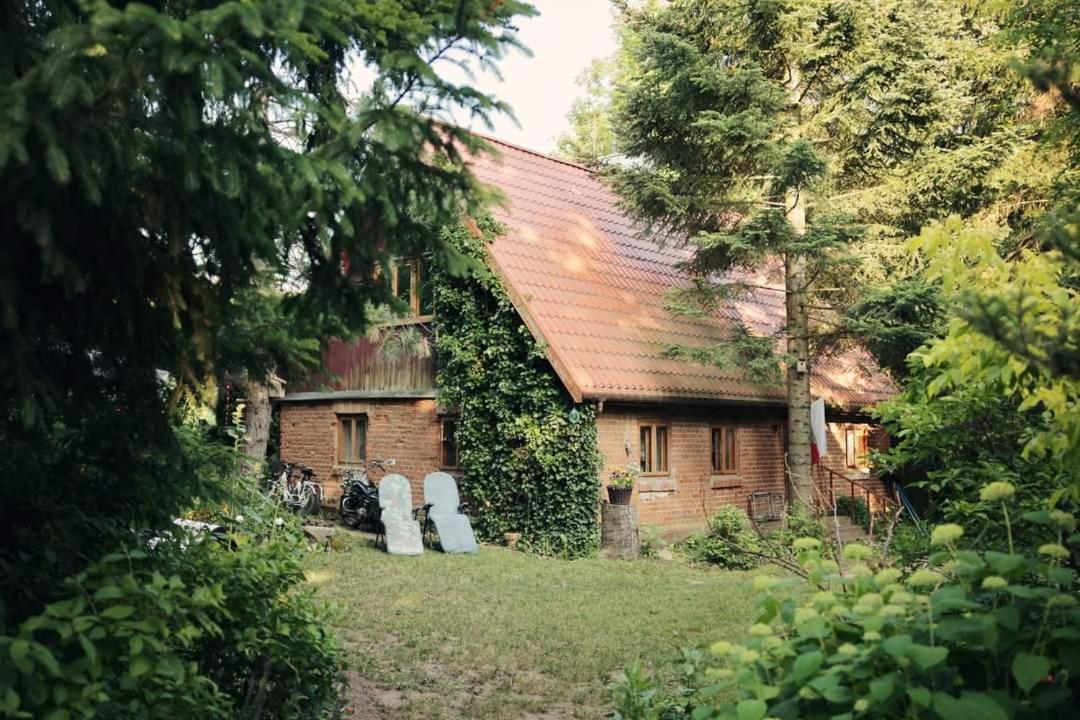 Warmiński dom nad jeziorem Lomy Zewnętrze zdjęcie